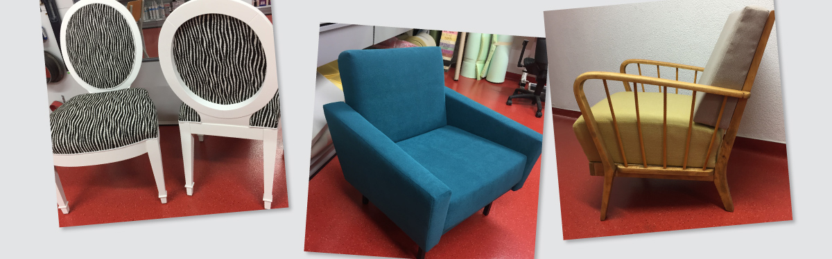 Referenz Polsterung – neue Bezüge, edle Stoffe für Sessel und Stühle